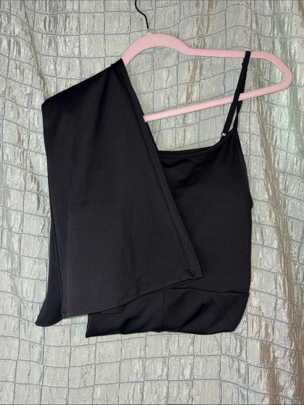 NOBO Black One-Shoulder Jumpsuit